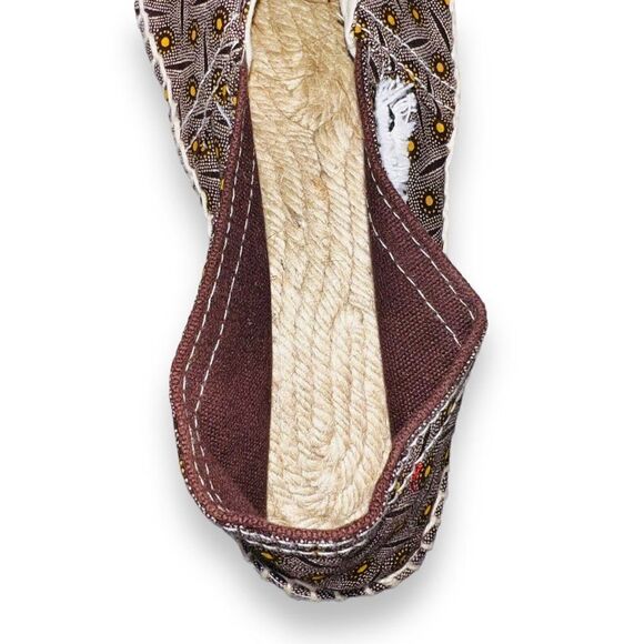 Cotheeka Natural Fiber Jute and Canvas Espadrilles Flats Brown Women's 8 - Picture 9 of 11